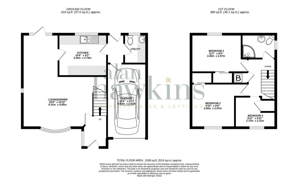 Floorplan for Aspen Close, Royal Wootton Bassett