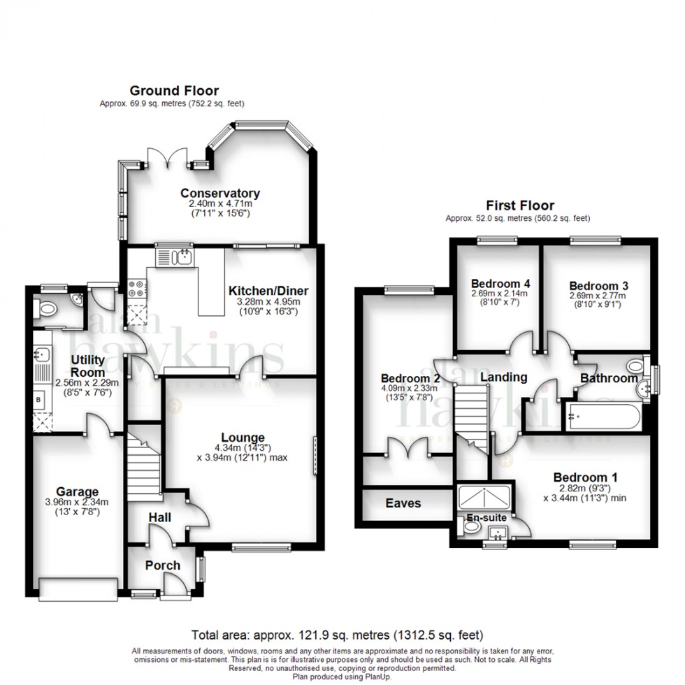 Floorplan for Bardsey CLose, Royal Wootton Bassett SN4 8