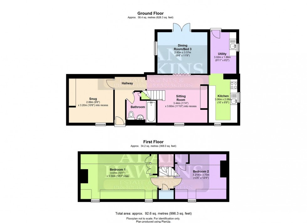 Floorplan for Dianmer Close, Hook, Royal Wootton Bassett