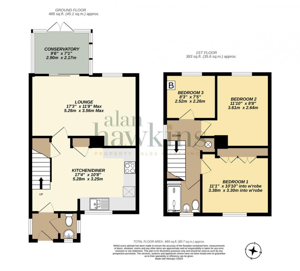 Floorplan for Sheridan Drive, Royal Wootton Bassett