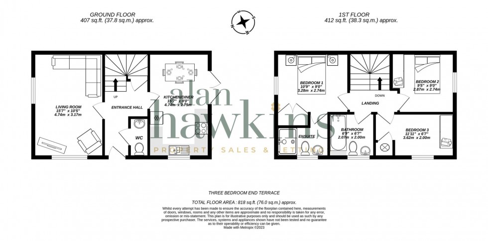 Floorplan for Ursa Way, Swindon Sn25 2