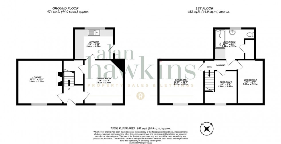 Floorplan for The Green, Lyneham, Chippenham