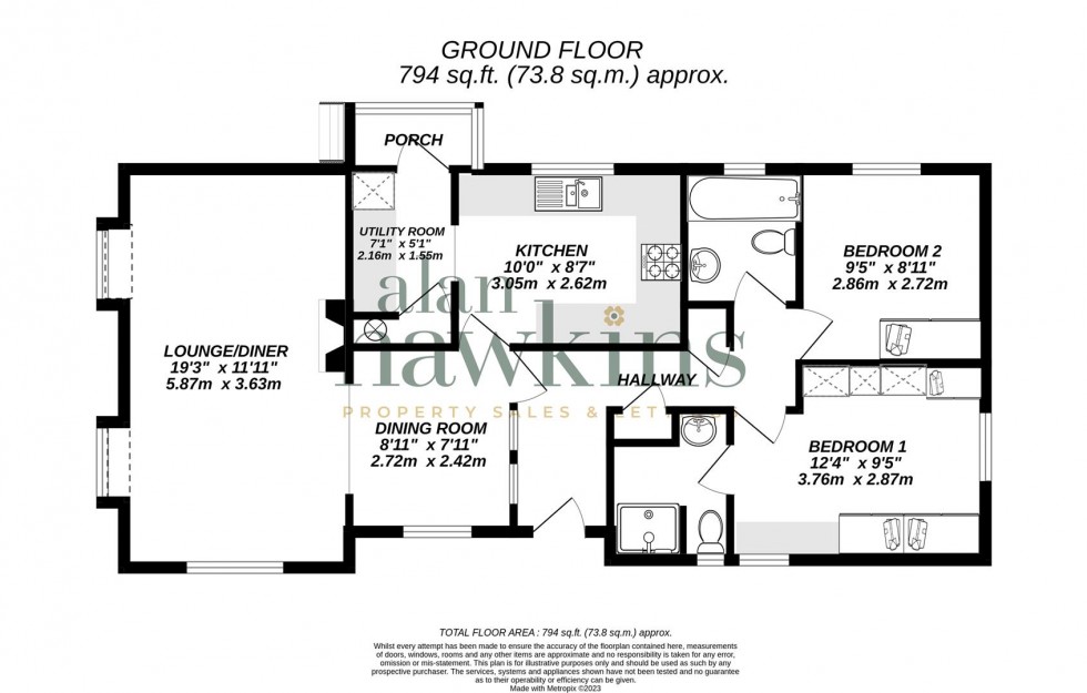 Floorplan for Lillybrook Estate, Lyneham, Chippenham