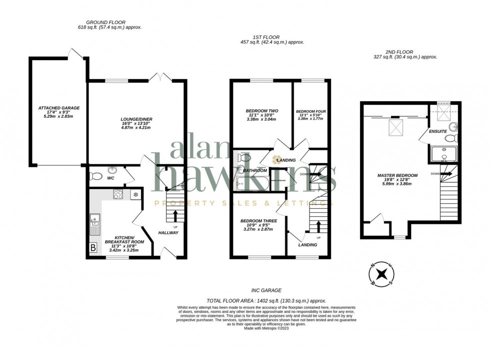 Floorplan for Blain Place, Royal Wootton Bassett SN4 8