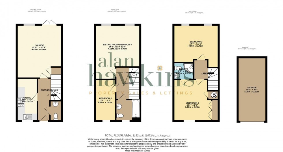 Floorplan for Daisy Brook, Royal Wootton Bassett