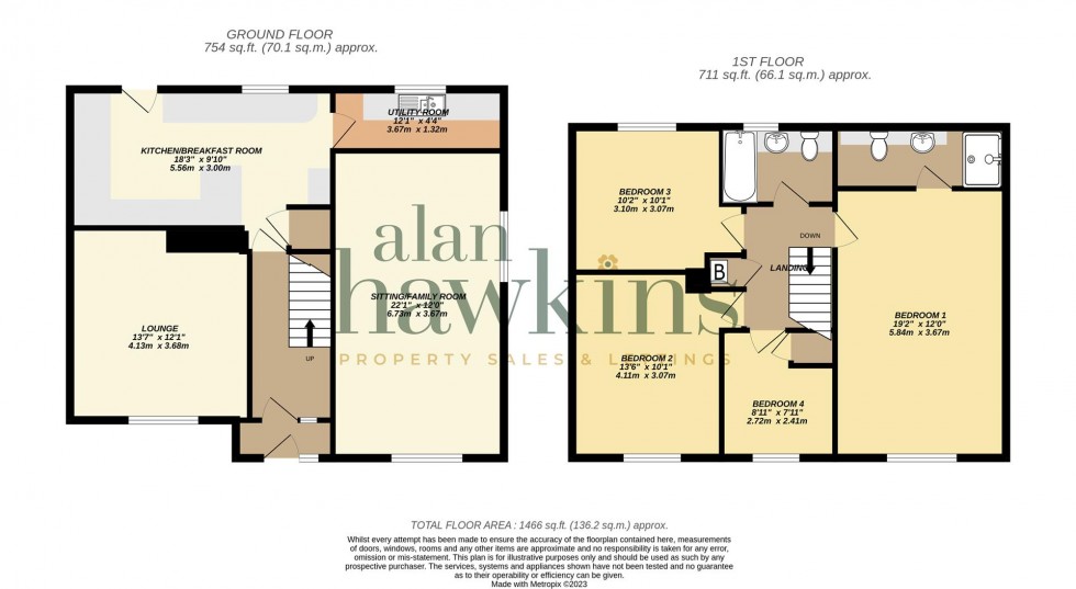 Floorplan for Shakespeare Road, Royal Wootton Bassett, Swindon