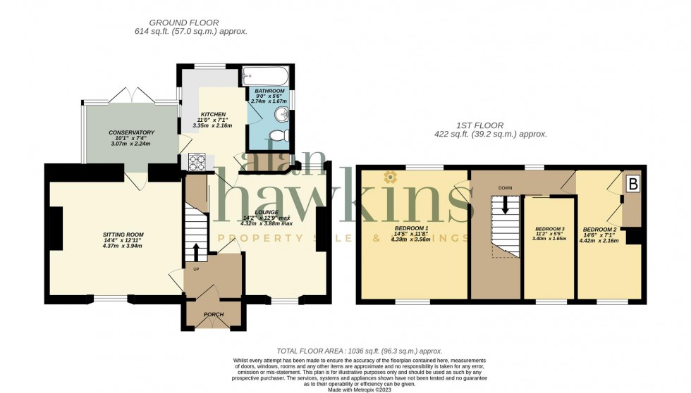 Floorplan for Wood Street, Royal Wootton Bassett