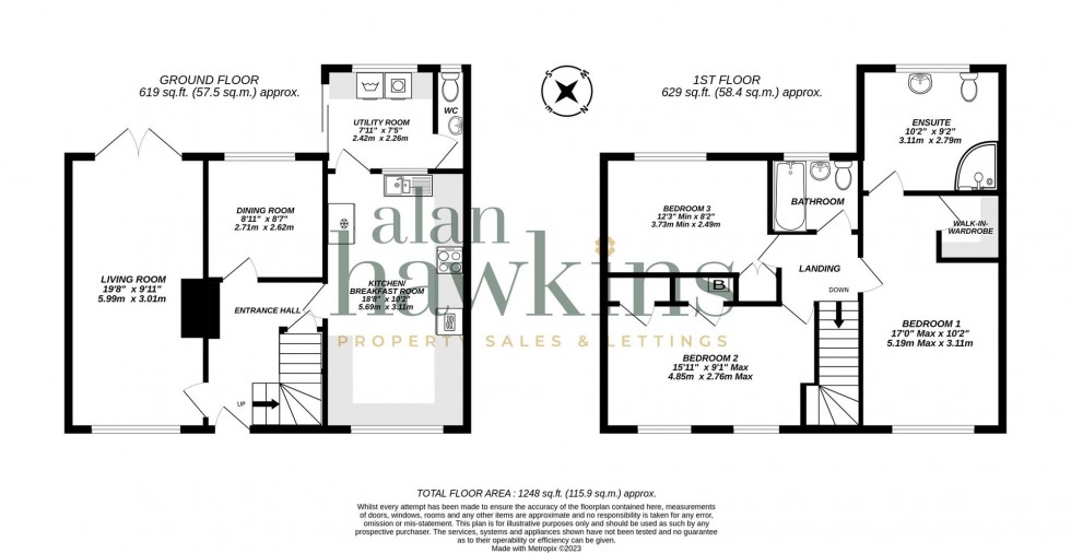 Floorplan for Britannia Crescent, Lyneham SN15 4