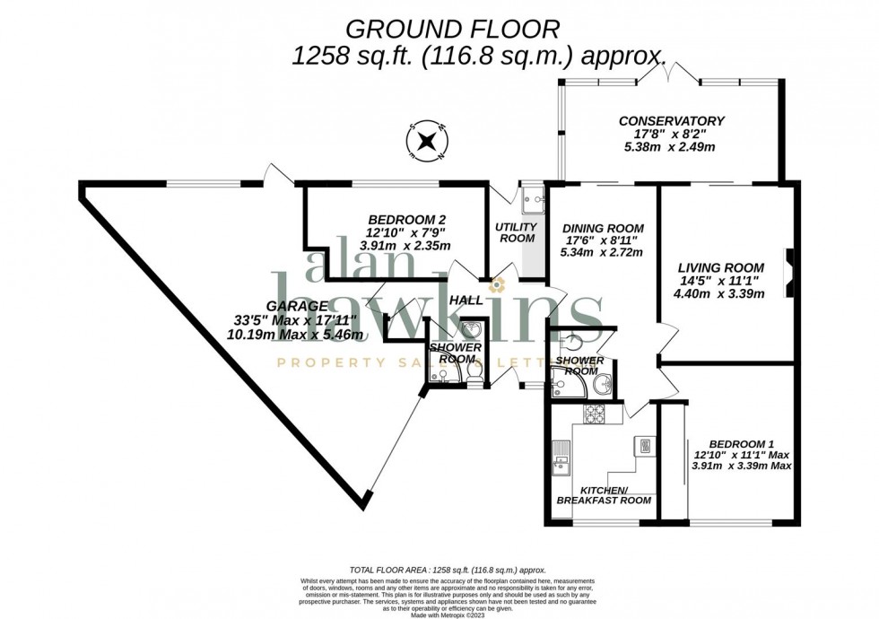 Floorplan for Byron Avenue, Royal Wootton Bassett SN4 8