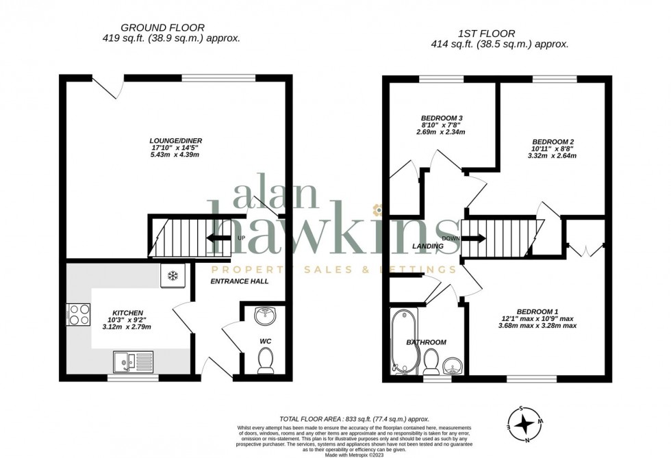 Floorplan for Manor House Close, Royal Wootton Bassett SN4