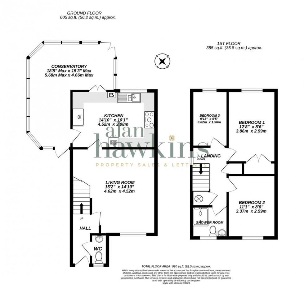 Floorplan for Webbs Court, Lyneham SN15 4