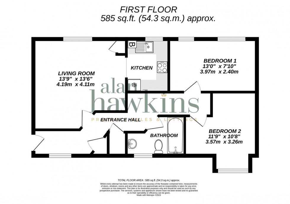 Floorplan for Cloatley Crescent, Royal Wootton Bassett Sn4 7