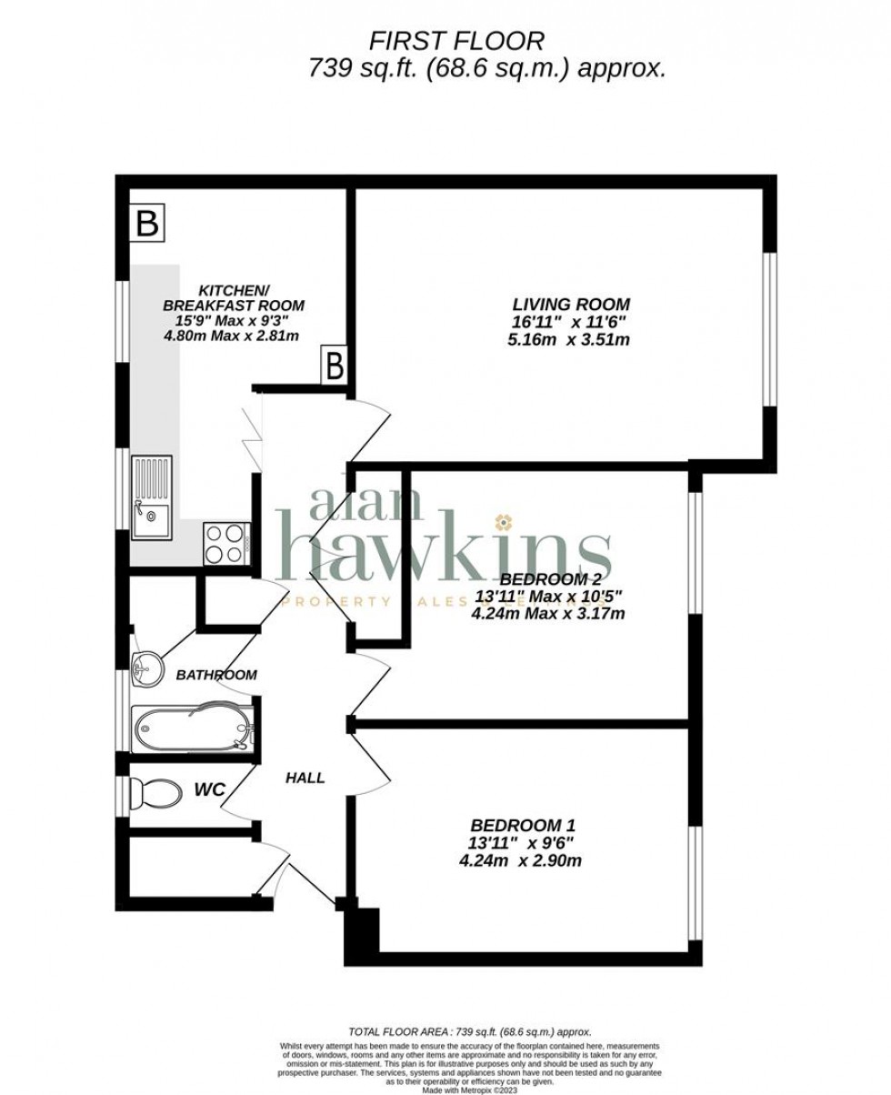 Floorplan for The Lawns, Royal Wootton Bassett SN4 7