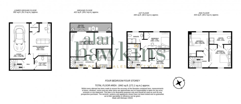 Floorplan for Churn Way, Royal Wootton Bassett SN4