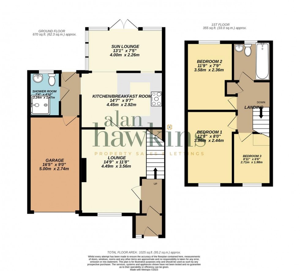 Floorplan for Leslie Close, Freshbrook, Swindon