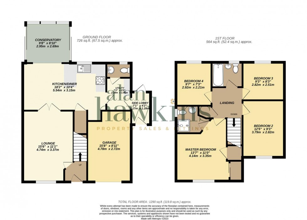 Floorplan for Gough Close, Calne SN11 8