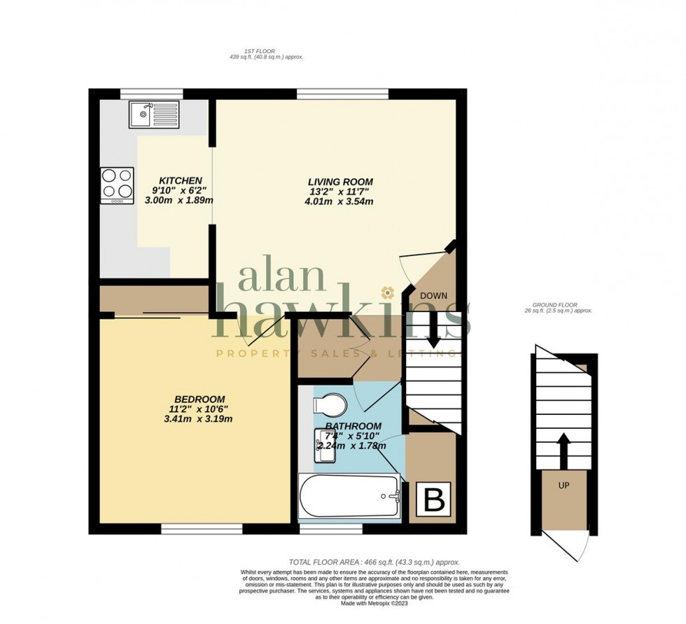 Floorplan for Wood Street, Royal Wootton Bassett