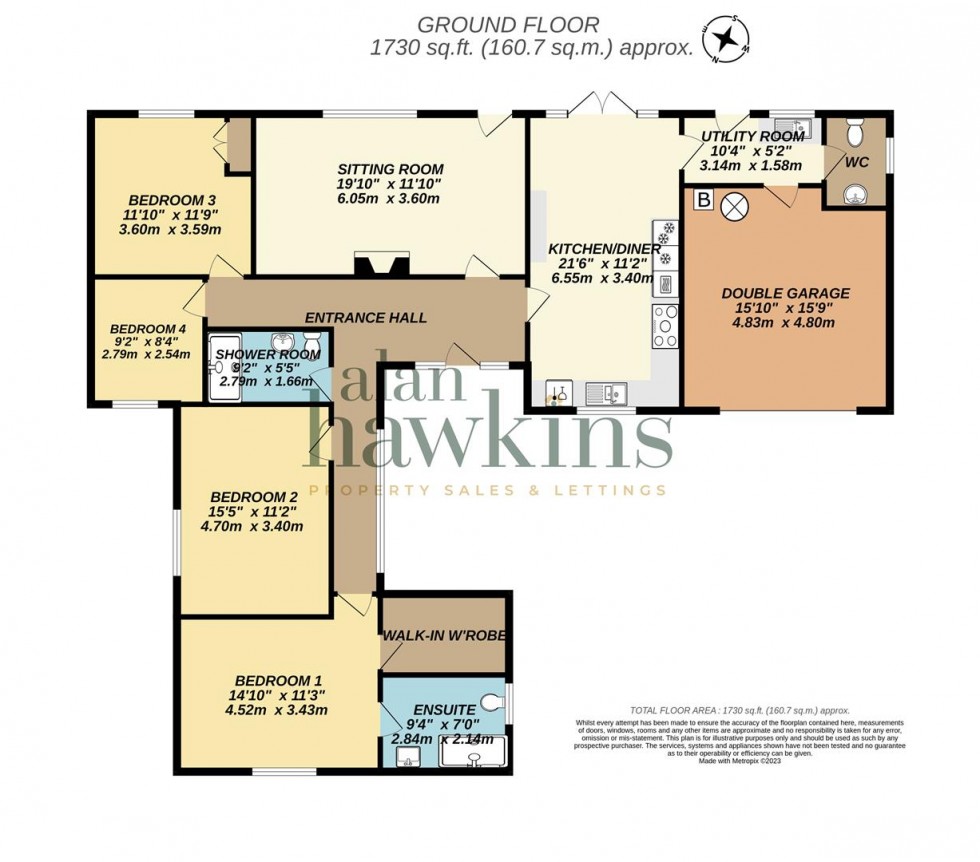 Floorplan for Fortunes Field, Broad Hinton.