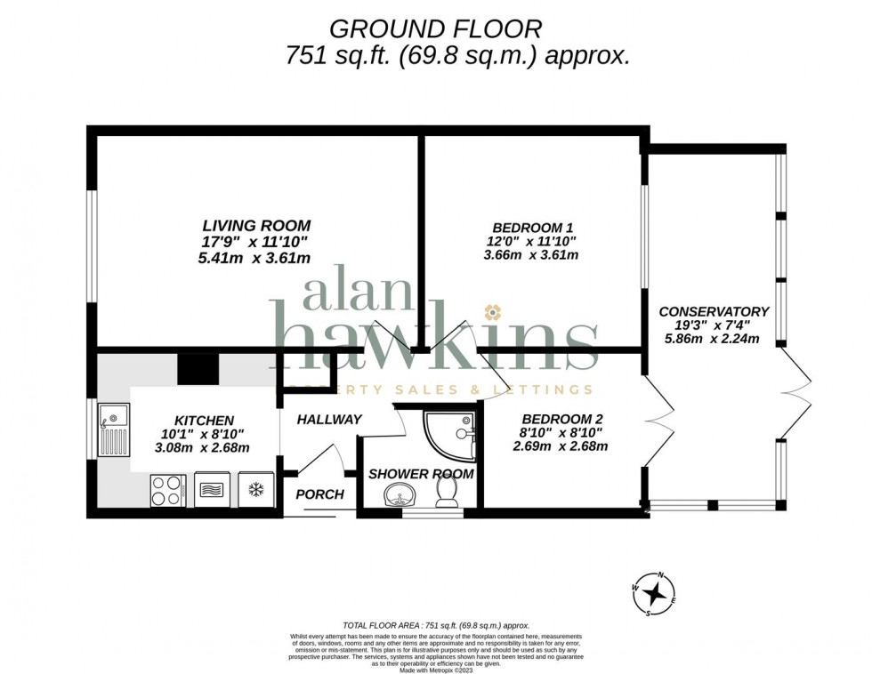Floorplan for Clarendon Drive, Royal Wootton Bassett SN4 8