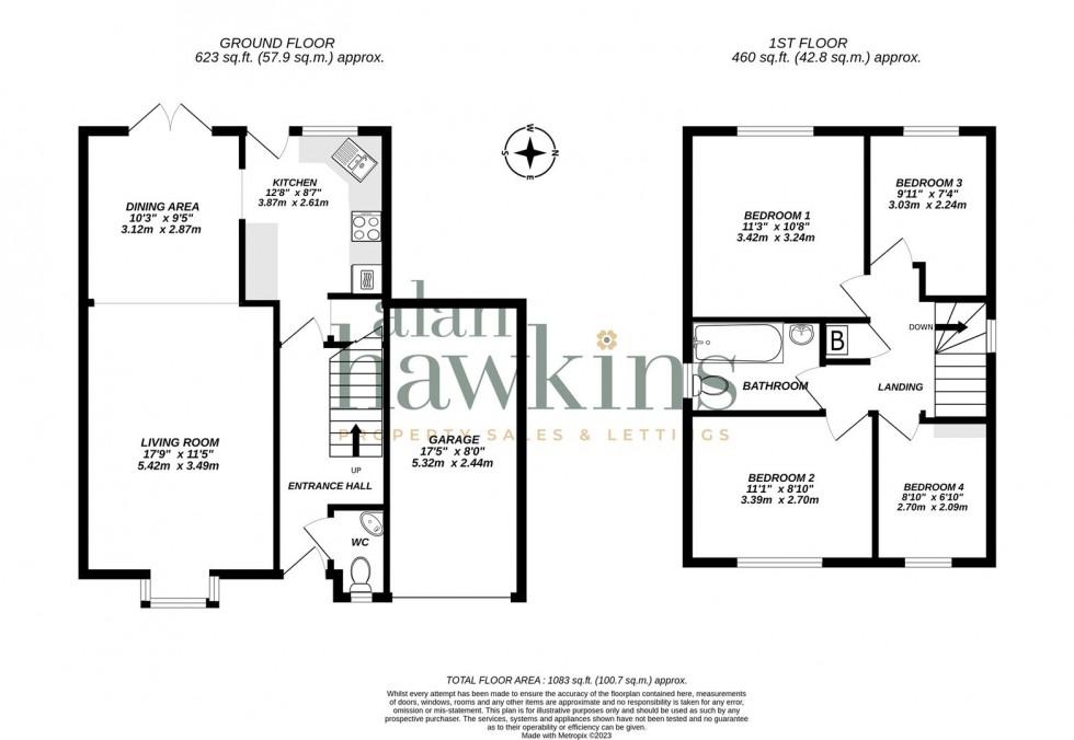 Floorplan for Loveage Close, Woodhall Park, Swindon SN2 2