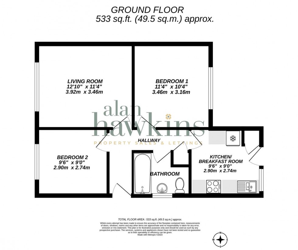 Floorplan for Glevum Close, Purton, Swindon Sn5 4