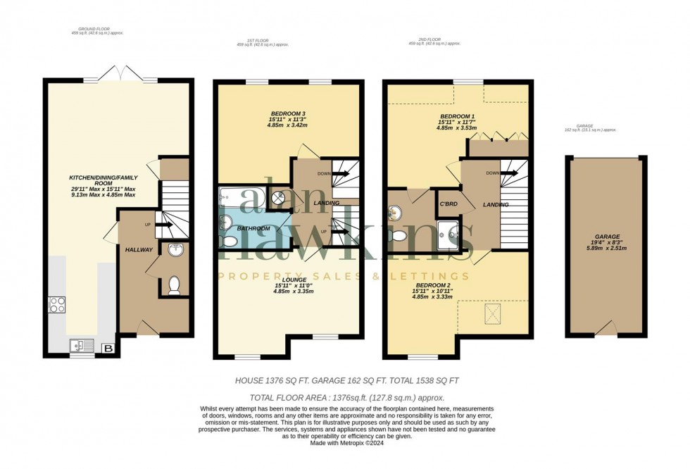 Floorplan for Daisy Brook, Royal Wootton Bassett