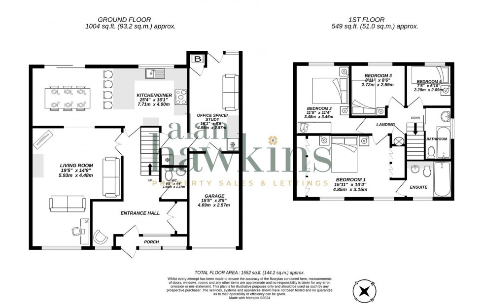 Floorplan for Old Malmesbury Road, Royal Wootton Bassett, SN4 7