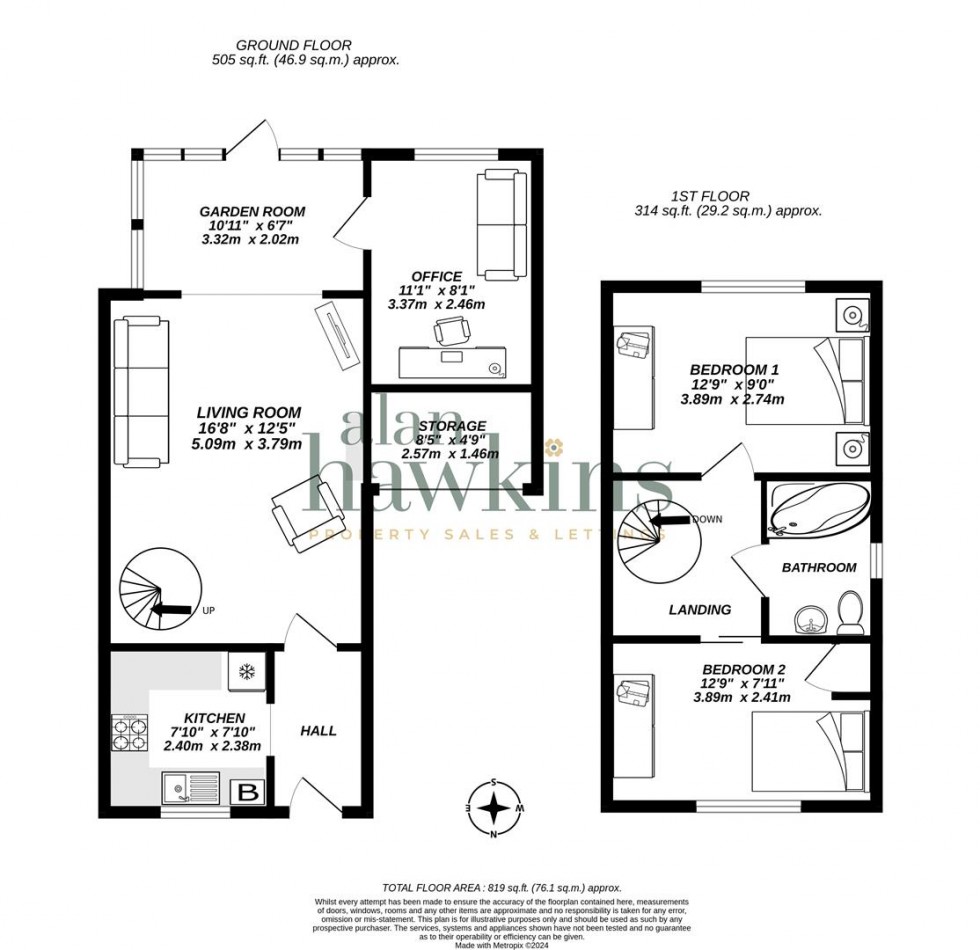 Floorplan for Glenville Close, Royal Wootton Bassett SN4 7