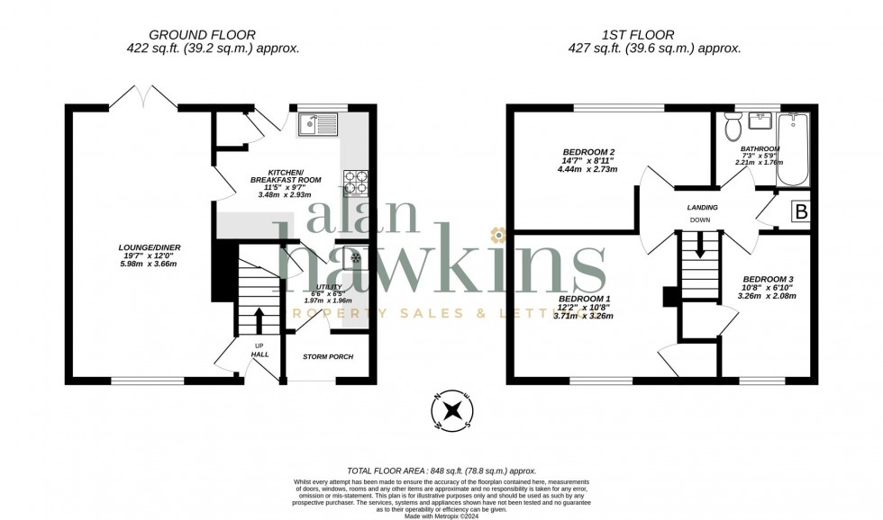 Floorplan for Britannia Crescent, Lyneham SN15 4