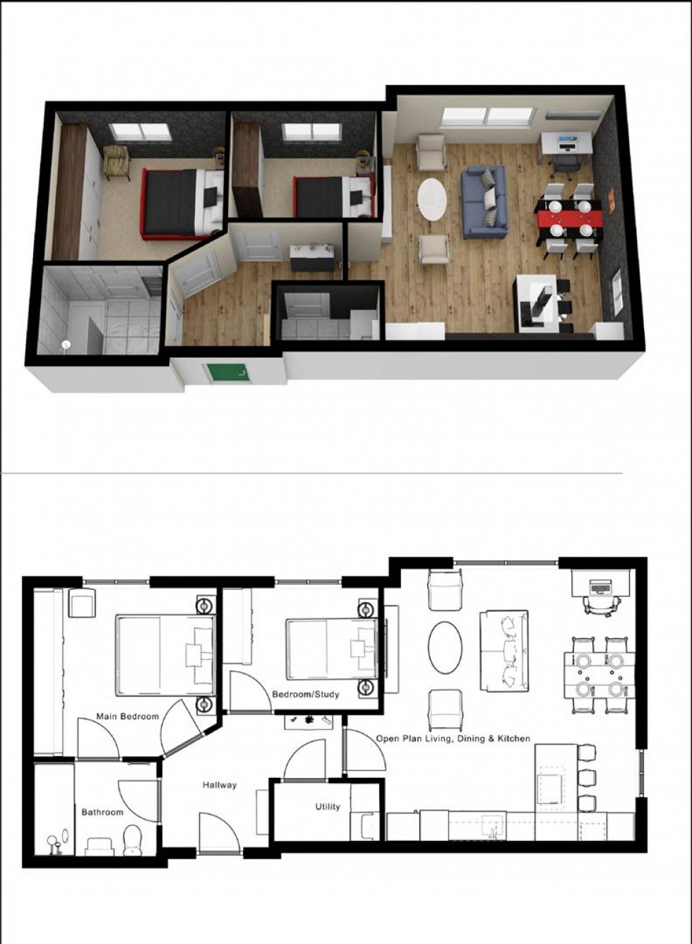 Floorplan for Andrews Court, Lyneham