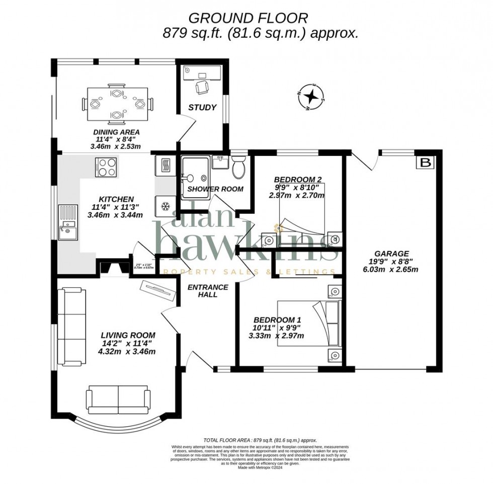 Floorplan for Miltons Way, Royal Wootton Bassett SN4 7