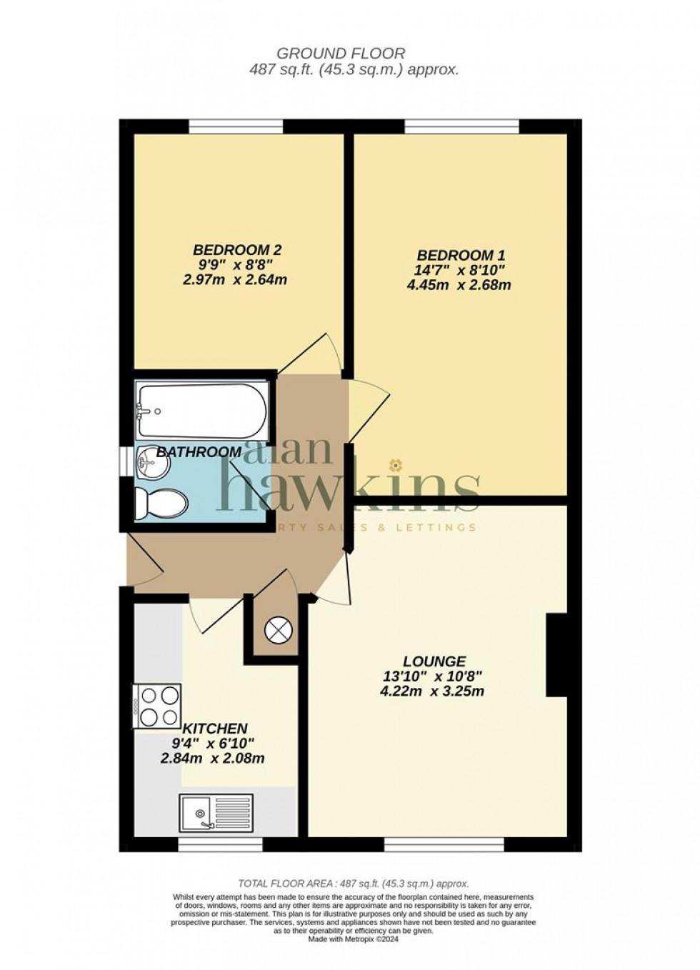 Floorplan for Byron Avenue, Royal Wootton Bassett, Swindon