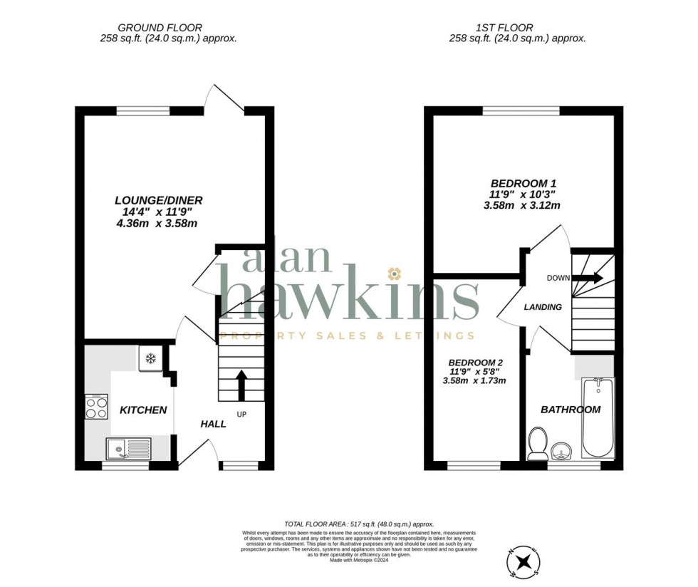 Floorplan for Betjeman Avenue, Royal Wootton Bassett SN4 8