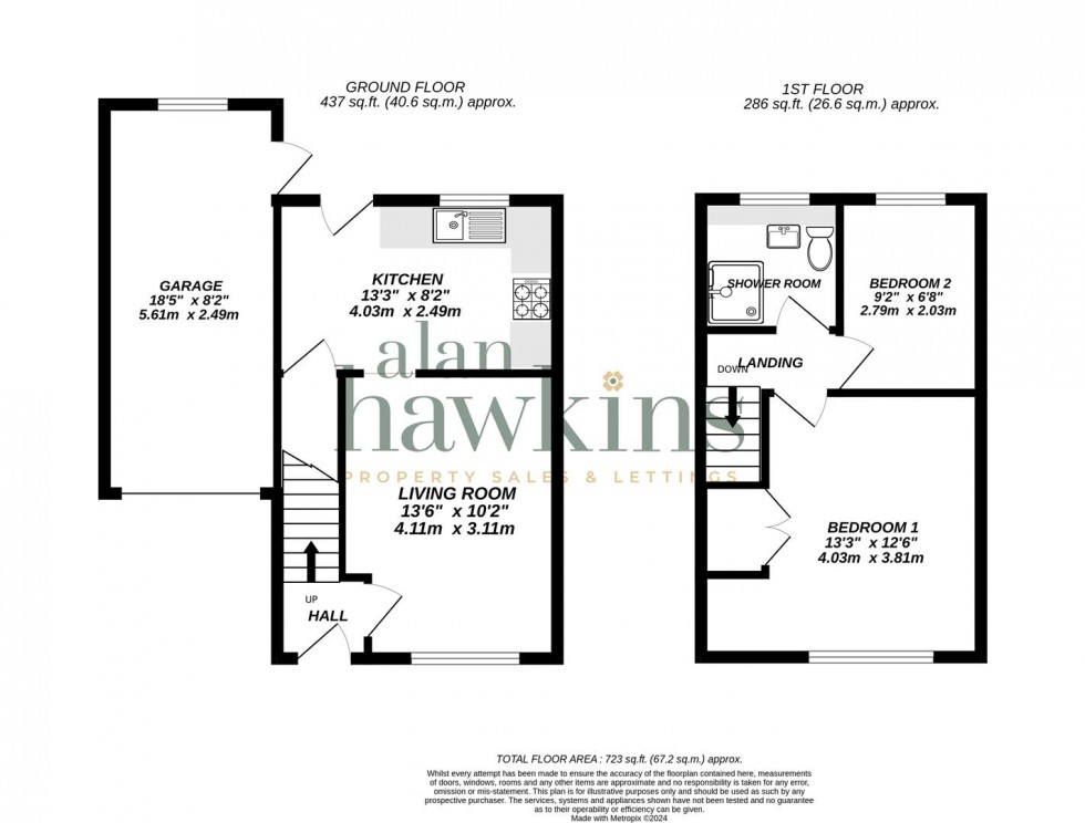 Floorplan for Bardsey Close, Royal Wootton Bassett SN4 8