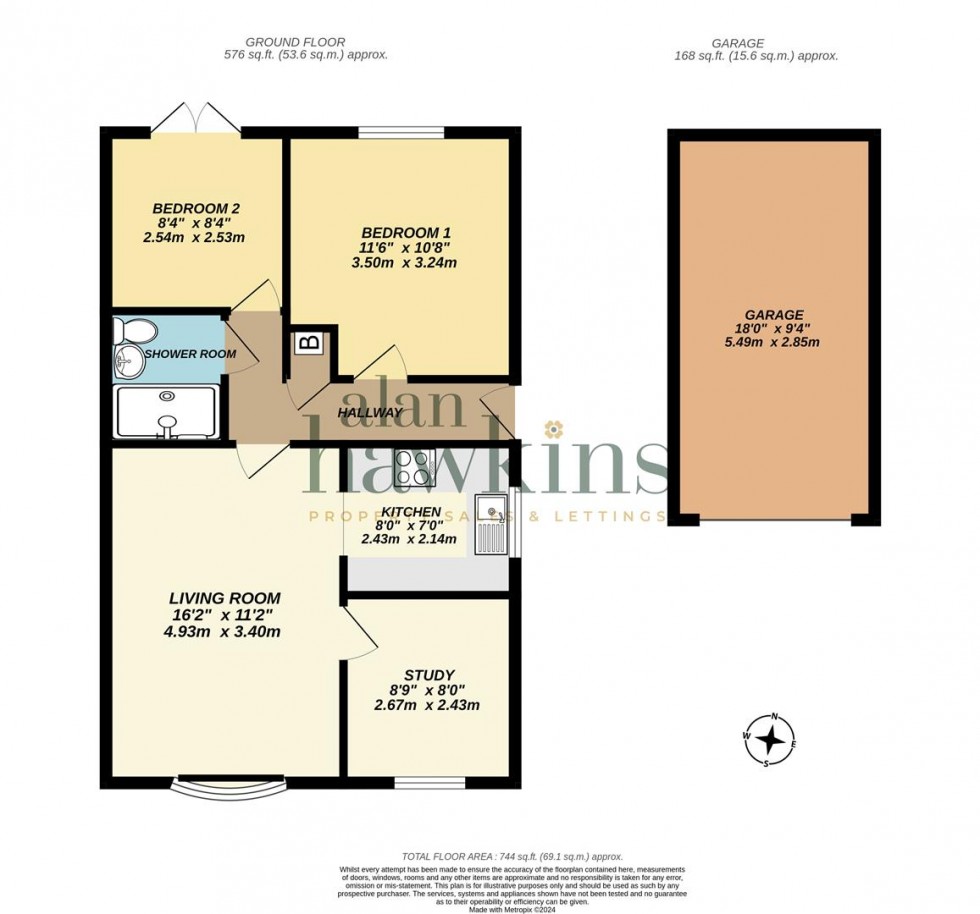 Floorplan for Gainsborough Avenue, Royal Wootton Bassett SN4
