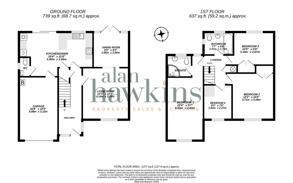 Floorplan for Branscombe Drive, Royal Wootton Bassett, SN4 8