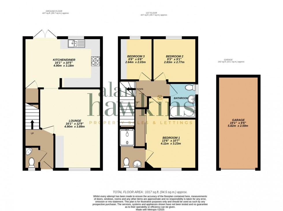 Floorplan for Buxton Way, Royal Wootton Bassett