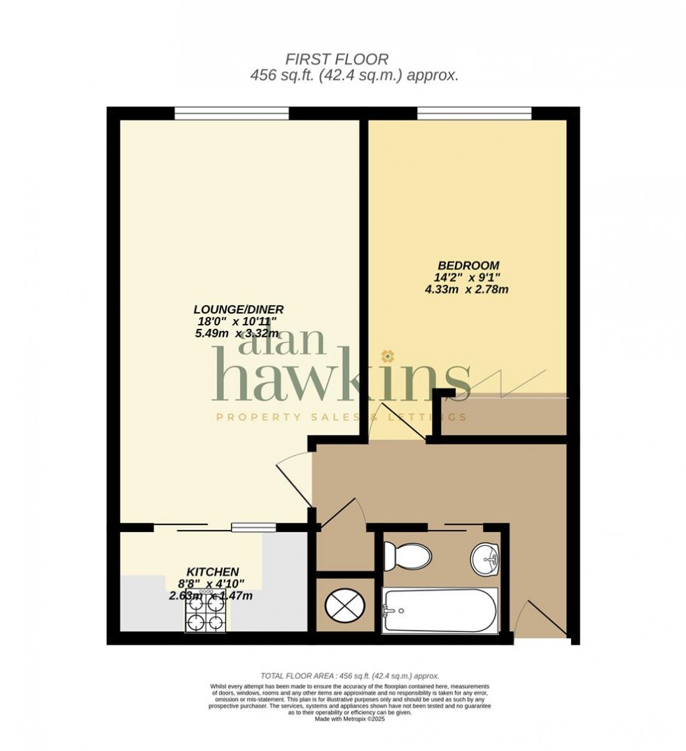 Floorplan for Wesley Court, Royal Wootton Bassett