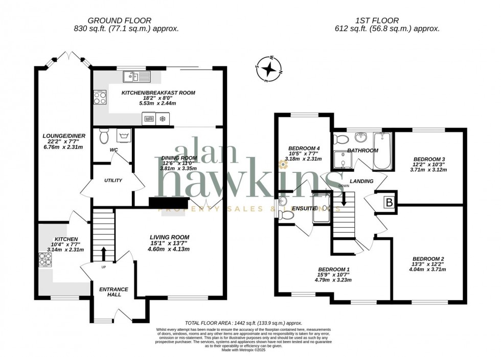 Floorplan for Keats Close, Royal Wootton Bassett Sn4 8
