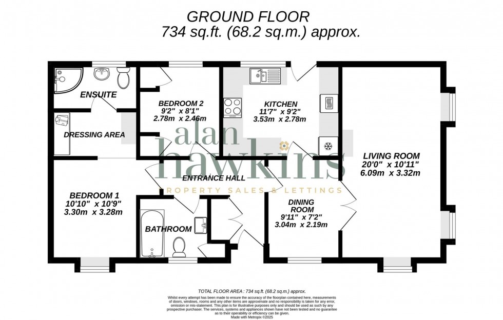 Floorplan for Bungalow Park, Bradenstoke