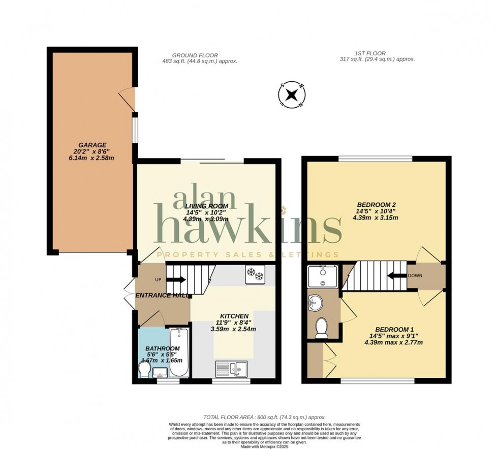 Floorplan for Gainsborough Avenue, Royal Wootton Bassett