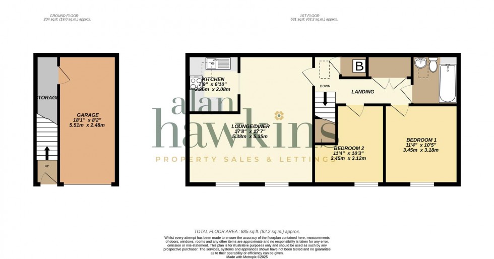 Floorplan for Hart Close, Royal Wootton Bassett