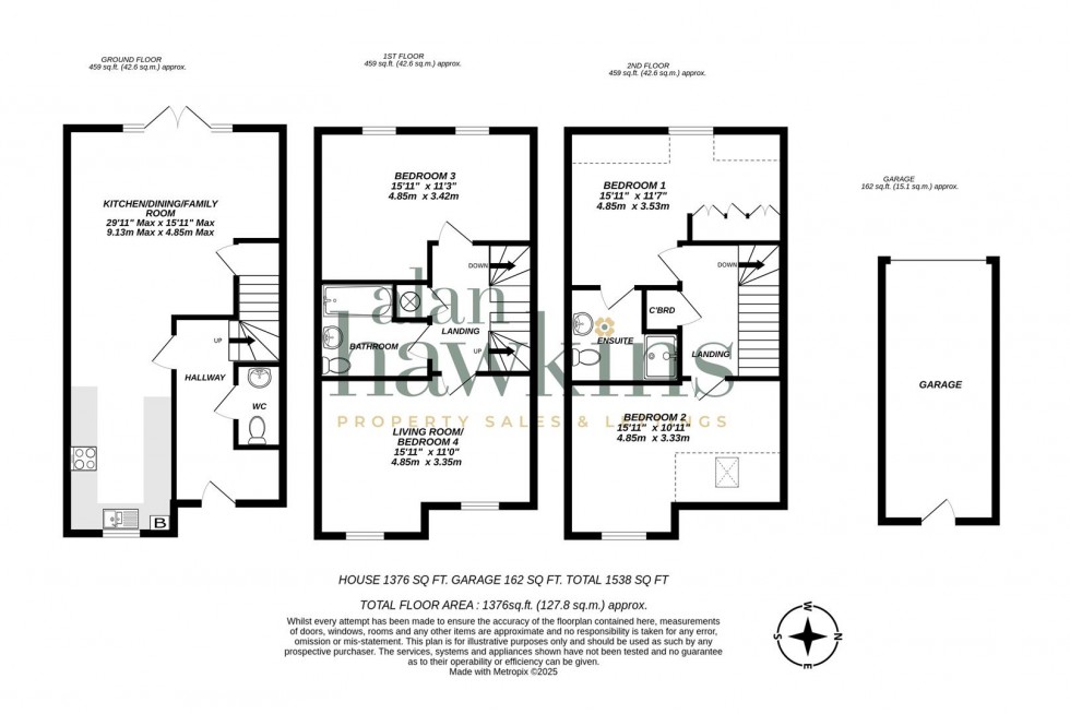Floorplan for Daisy Brook, Royal Wootton Bassett