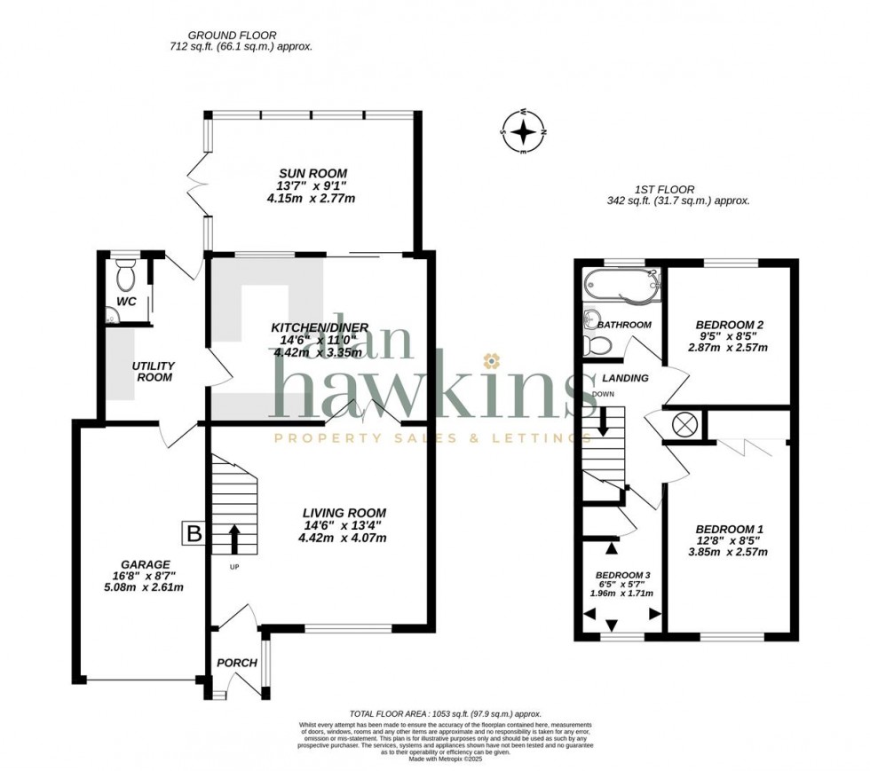 Floorplan for Saffron Close, Royal Wootton Bassett SN4