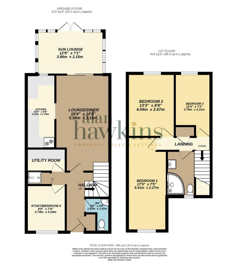 Floorplan for Sycamore Close, Lyneham, Chippenham