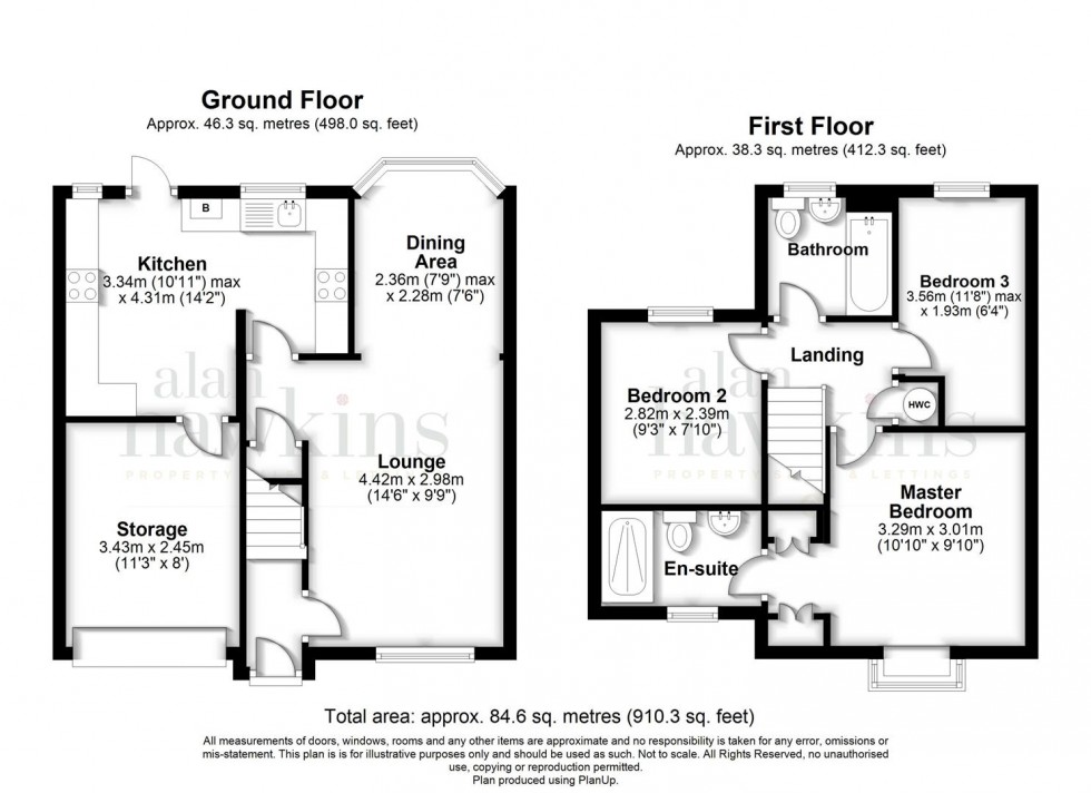 Floorplan for Ravens Walk, Woodshaw, Royal Wootton Bassett