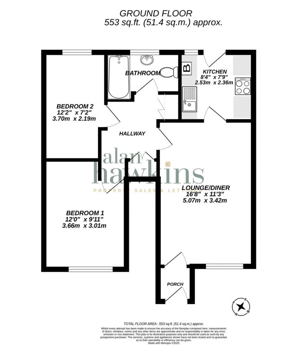 Floorplan for Farne Way, Royal Wootton Bassett SN4 8