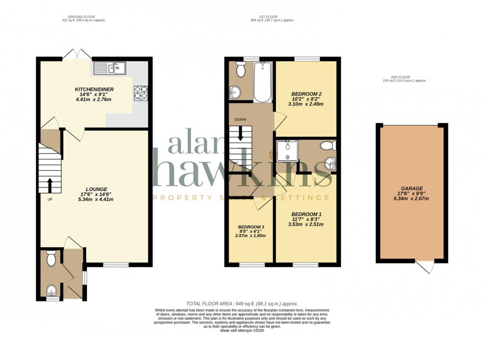 Floorplan for Cloatley Crescent, Royal Wootton Bassett