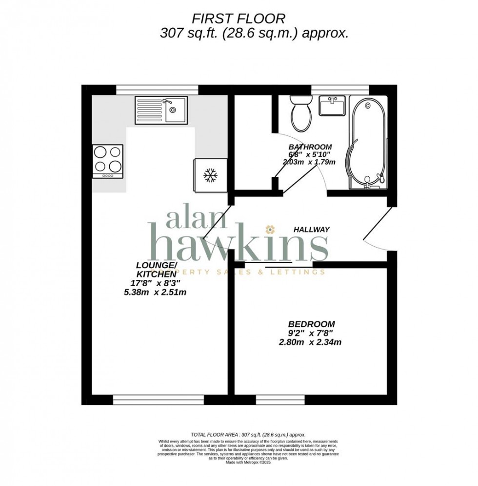 Floorplan for Hooks Hill Apartments, Purton