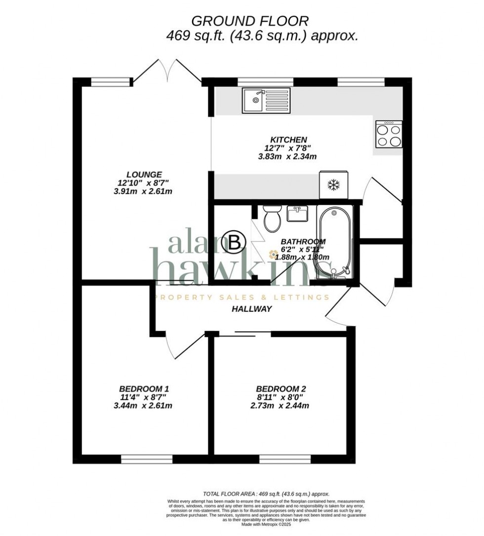 Floorplan for Hooks Hill Apartments, Purton